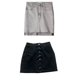 Aritzia Wilfred Free Skirt Bundle.Two high-waisted denim skirts great condition